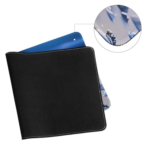 Sea Turtle & Starfish Shells Large Extended Gaming Mouse Pad (12x24in) - Durable Stitched Edges XXL Desk Mat for Keyboard and Mouse - Water Resistant & Non-Slip Rubber Base - color: black-1, size: 12x24in