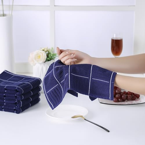 Glynniss Kitchen Towels and Dishcloths Set, Four Kitchen Dish Towels 16x26 Inches, Four Absorbent Dish Cloths for Washing Dishes 12x12 Inches, Cleaning and Drying for Everyday Use Pack of 8 (Pink) - color: Pink