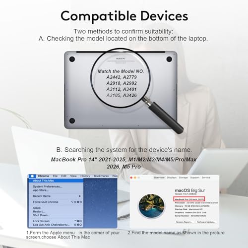 Magnetic Privacy Screen for MacBook Pro 14 inch (2021-2026, M1, M2, M3, M4, M5, Pro, Max), Detachable Screen Protector, Blue Light Blocking, Anti Glare Protector and Privacy Filter Shield - size: 14 inch