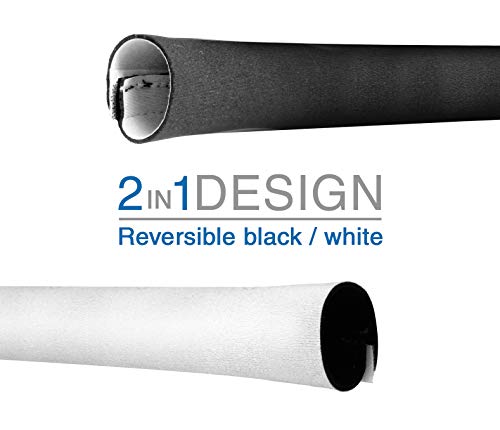 VViViD Reversible Neoprene Hook n' Loop 11 Feet Cable Management Sleeve Roll (2")