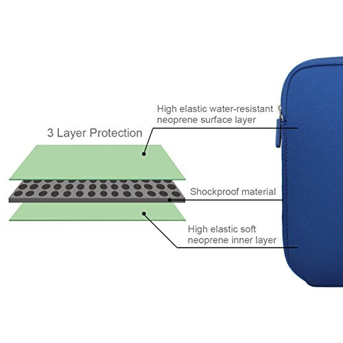 Arvok 13 13.3 14 Inch Laptop Sleeve Case for MacBook Pro/MacBook Air 13-14 inch, Water-Resistant Notebook Chromebook Computer Pouch, Carrying Bag Cover for HP/Dell/Lenovo/Asus/Acer, Dark Blue - color: Dark Blue, size: 13.3 inch