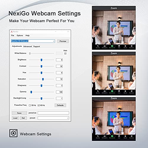 NexiGo N680 1080P Business Webcam with Microphone, Software and Privacy Cover, AutoFocus, Streaming USB Web Camera, for Online Class, Zoom Meeting Skype Facetime Teams, PC Mac Laptop Desktop - style: Webcam 1080p