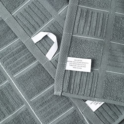 Glynniss Kitchen Towels and Dishcloths Set, Four Kitchen Dish Towels 16x26 Inches, Four Absorbent Dish Cloths for Washing Dishes 12x12 Inches, Cleaning and Drying for Everyday Use Pack of 8 (Rust) - color: Rust