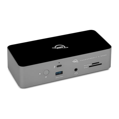 OWC 11-Port Thunderbolt 5 Docking Station, 2.5GbE, SD/Micro-SD Card Reader, Audio in/Out Jack, USB 3.2 Type-A Ports, 140W Power Delivery - size: DOCK, style: Thunderbolt 5