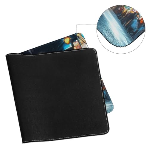 Large Ergonomic Gaming Mouse Pad JDM Nightlife Japanese Cars and Tokyo Street Art Theme with Non-Slip Base Water-Resistant Surface and Stitched Edges, 40X75cm - color: Style-3, size: 40X75cm