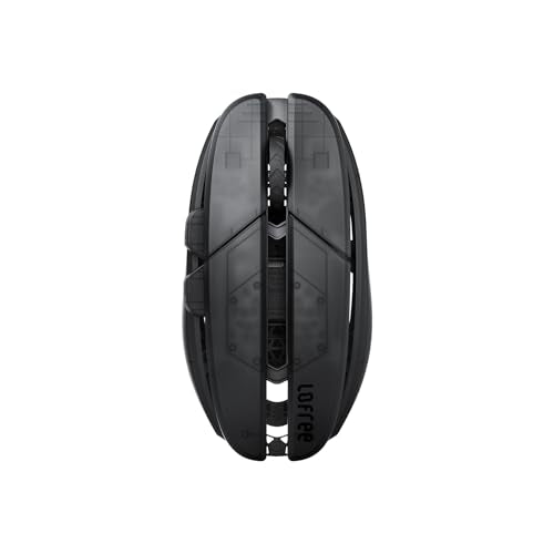 LOFREE Hypace Ultra-Lightweight Wireless Gaming Mouse, 47g, PAW3950 Sensor, 40K DPI, 8K Polling Rate, Mg Alloy Frame, Tri-Mode(Bluetooth/2.4GHz/Wired), 100Hrs Battery for PC/Mac (Jet Black) - color: Jet Black