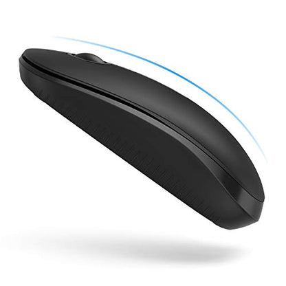VssoPlor Wireless Mouse, 2.4G Slim Portable Computer Laptop Mouse with Nano Receiver Quiet Silent Optical Mice for Notebook, PC, Laptop, Computer-Black - color: Black
