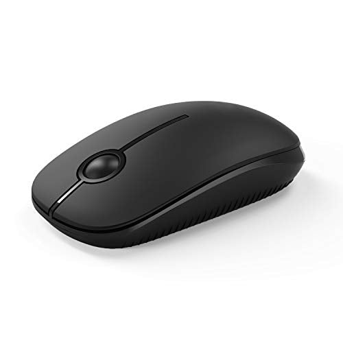 VssoPlor Wireless Mouse, 2.4G Slim Portable Computer Laptop Mouse with Nano Receiver Quiet Silent Optical Mice for Notebook, PC, Laptop, Computer-Black - color: Black