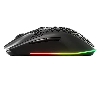 SteelSeries Aerox 3 Wireless - Super Light Gaming Mouse - 18,000 CPI TrueMove Air Optical Sensor - Ultra-lightweight Water Resistant Design - 200 Hour Battery Life - size: Wireless