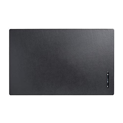 Dacasso Leather Desk Pad Without Side Rails - color: Black, size: 24" x 38"
