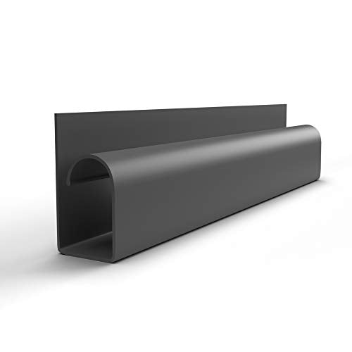 Electriduct Large Hook Channel Cable Raceway Desk Cord and Wire Organizer - 36 Inch - Black - color: Black, size: 36" (1 Piece)