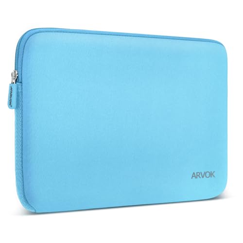 Arvok 13 13.3 14 Inch Laptop Sleeve Case for MacBook Pro/MacBook Air 13-14 inch, Water-Resistant Notebook Chromebook Computer Pouch, Carrying Bag Cover for HP/Dell/Lenovo/Asus/Acer, Baby Blue - color: Baby Blue, size: 13.3 inch