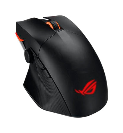 ASUS ROG Chakram X Origin Wireless Gaming Mouse – MMO/MOBA Design, Detachable Joystick, 11 Programmable Buttons Right-Handed, 123g, Tri-Mode Connectivity, 36K DPI, up to 150Hr Battery, PC/Mac Support - style: Chakram X
