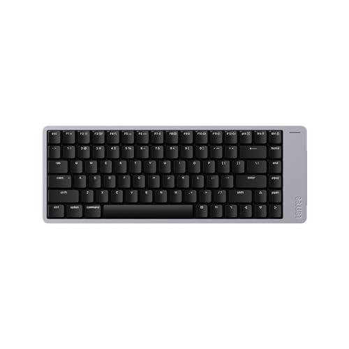 LOFREE Flow2 Low-Profile Mechanical Keyboard, Aluminum Alloy with Pulse Tactile Switches, Rechargeable Wireless Keyboards with 3 Mode Connections for Windows, macOS (Space Gray, 84 Keys) - color: Space Gray, size: 84 Keys