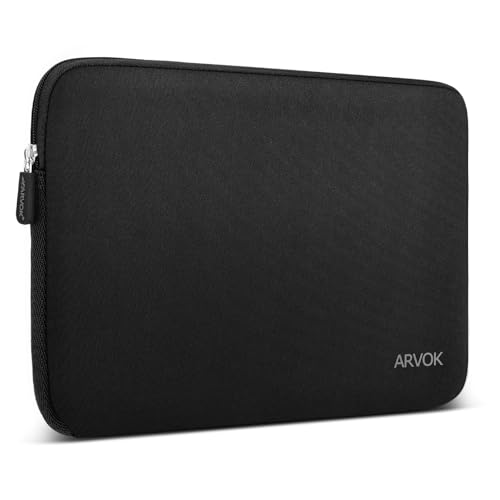 Arvok 13 13.3 14 Inch Laptop Sleeve Case for MacBook Pro/MacBook Air 13-14 inch, Water-Resistant Notebook Chromebook Computer Pouch, Carrying Bag Cover for HP/Dell/Lenovo/Asus/Acer, Black - color: Black, size: 13.3 inch