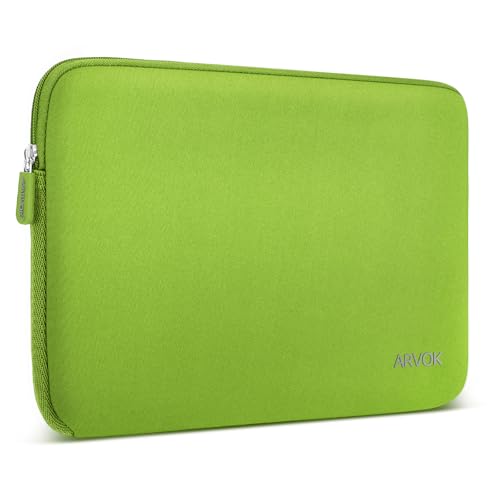 Arvok 13 13.3 14 Inch Laptop Sleeve Case for MacBook Pro/MacBook Air 13-14 inch, Water-Resistant Notebook Chromebook Computer Pouch, Carrying Bag Cover for HP/Dell/Lenovo/Asus/Acer, Bamboo Green - color: Bamboo Green, size: 13.3 inch