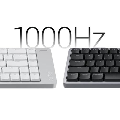 LOFREE Flow2 Low-Profile Mechanical Keyboard, Aluminum Alloy with Surfer Linear Switches, Rechargeable Wireless Keyboards with 3 Mode Connections for Windows, macOS (Silver, 100 Keys) - color: Silver, size: 100 Keys