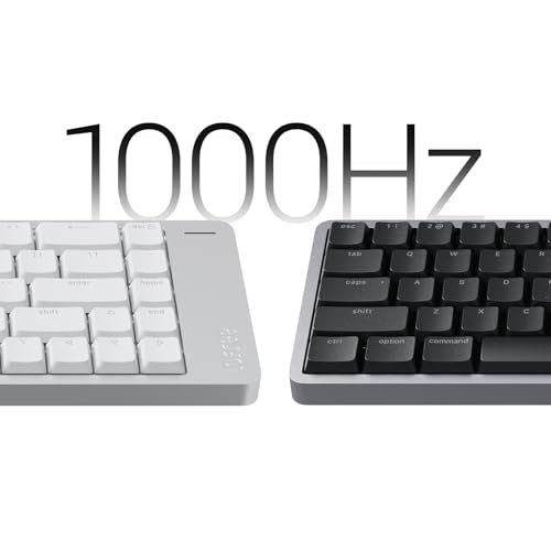 LOFREE Flow2 Low-Profile Mechanical Keyboard, Aluminum Alloy with Surfer Linear Switches, Rechargeable Wireless Keyboards with 3 Mode Connections for Windows, macOS (Silver, 84 Keys) - color: Silver, size: 84 Keys