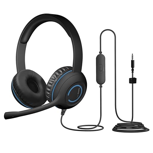Cyber Acoustics 3.5mm Stereo Headset (AC-5002-80) – Durable, Crisp, and Clear Communication in Classrooms and at Home - 80 Pack - size: 80 pack without adapter