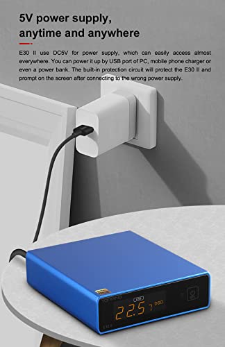 Topping E30 II DAC Preamp - DAC for USB/Coax/Opt Inputs RCA HiFi Stereo Digital Audio Decoder(Sliver) - color: Silver