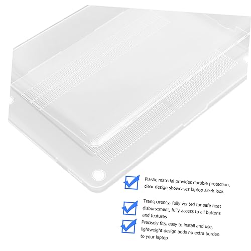 Gadpiparty Clear Laptop Skin Cover Transparent Protective Case Removable Scratch-Resistant Lightweight Design Easy Installation