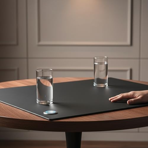 Dacasso Leather Desk Pad Without Side Rails - color: Black Leatherette, size: 24" x 38"