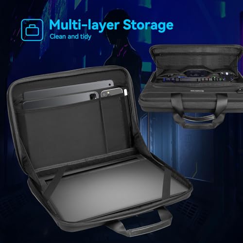 Smatree Heavy Duty Hard Case Compatible for Alienware 18 Area-51/m18/m18 R2, for ASUS ROG Strix G18/Scar 18 2025/2024, Acer Predator Helios 18/Neo 18, MSI Titan 18 HX/Raider 18 HX, HP OMEN Laptop 17 - color: Black-18 Inch