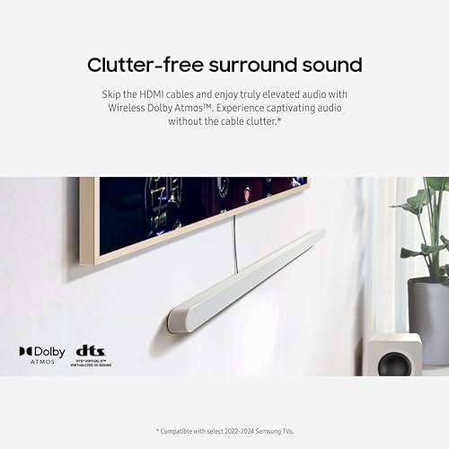 SAMSUNG S801D 3.1.2ch Soundbar w/Wireless Dolby Atmos Audio, Ultra Slim Design, Q-Symphony, SpaceFit Sound Pro, Adaptive Sound, Game Mode Pro with Alexa Built-in, HW-S801D/ZA - style: HW-S801D