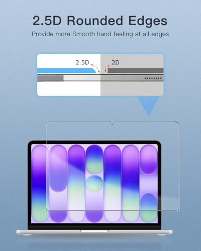 Screen Protector for Macbook Neo 13 inch Laptop, 9H Hardness Tempered Glass for Macbook Neo Laptop, Anti-Scratch, Bubble Free, HD Clarity