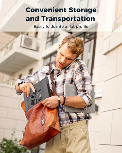 Aoviho 360° Rotating Laptop Stand for Desk | Adjustable, Foldable, Portable Aluminum Ergonomic Riser | Compatible with MacBook, Dell, HP & All Laptops 10-16 inch | Mint Green - color: Mint Green