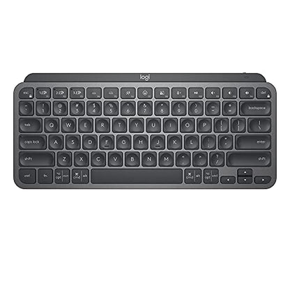 Logitech MX Keys Mini Minimalist Wireless Illuminated Keyboard, Compact, Bluetooth, Backlit, USB-C, Compatible with Apple macOS, iOS, Windows, Linux, Android, Metal Build - Graphite - color: Graphite, style: MX Keys Mini