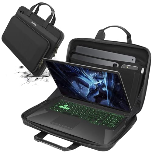 Smatree Heavy Duty Hard Case Compatible for Alienware 18 Area-51/m18/m18 R2, for ASUS ROG Strix G18/Scar 18 2025/2024, Acer Predator Helios 18/Neo 18, MSI Titan 18 HX/Raider 18 HX, HP OMEN Laptop 17 - color: Black-18 Inch