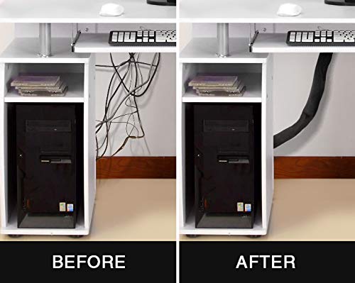 VViViD Reversible Neoprene Hook n' Loop 11 Feet Cable Management Sleeve Roll (2")