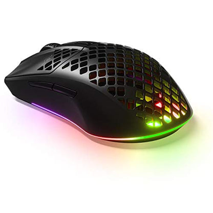 SteelSeries Aerox 3 Wireless - Super Light Gaming Mouse - 18,000 CPI TrueMove Air Optical Sensor - Ultra-lightweight Water Resistant Design - 200 Hour Battery Life - size: Wireless