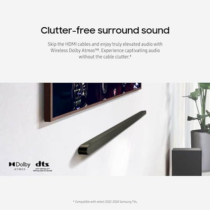 Samsung S700D 3.1ch Soundbar w/Wireless Dolby Atmos Audio, Ultra Slim Design, Q-Symphony, SpaceFit Sound Pro, Adaptive Sound, Game Mode Pro, HW-S700D/ZA - style: HW-S700D
