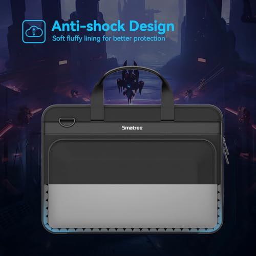 Smatree Heavy Duty Hard Case Compatible for Alienware 18 Area-51/m18/m18 R2, for ASUS ROG Strix G18/Scar 18 2025/2024, Acer Predator Helios 18/Neo 18, MSI Titan 18 HX/Raider 18 HX, HP OMEN Laptop 17 - color: Black-18 Inch