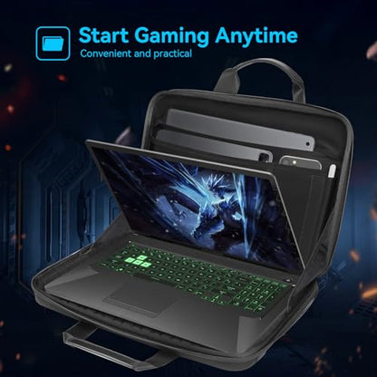 Smatree Heavy Duty Hard Case Compatible for Alienware 18 Area-51/m18/m18 R2, for ASUS ROG Strix G18/Scar 18 2025/2024, Acer Predator Helios 18/Neo 18, MSI Titan 18 HX/Raider 18 HX, HP OMEN Laptop 17 - color: Black-18 Inch