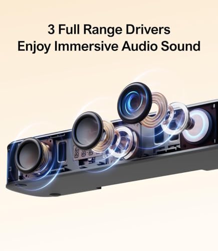 ULTIMEA 7.1ch Sound Bar with Subwoofer, 330W Peak Power, Virtual Surround Sound System for Smart TV, Home Theater Soundbar with 4 Surround Speakers, App Control, Opt/AUX/BT, Aura A40 (2026 Upgraded)