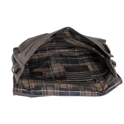 Leather briefcase 18 inch laptop messenger bag for men and women best satchel office bag - color: Grey, size: 18 inch