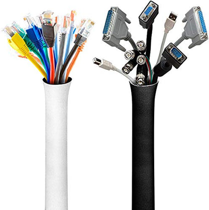 VViViD Reversible Neoprene Hook n' Loop 11 Feet Cable Management Sleeve Roll (2")