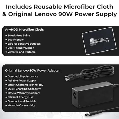 40AS0090US Lenovo Thinkpad Docking Station Gen 2-1 Year Warranty, Lenovo Docking Station for Laptop with 90W Adapter, HDMI, USB-C, DisplayPort Cables & Cloth - Universal Thunderbolt 3 Dock - style: Lenovo 40AS0090US New