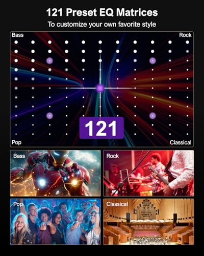 ULTIMEA 7.1ch Sound Bar with Subwoofer, 330W Peak Power, Virtual Surround Sound System for Smart TV, Home Theater Soundbar with 4 Surround Speakers, App Control, Opt/AUX/BT, Aura A40 (2026 Upgraded)