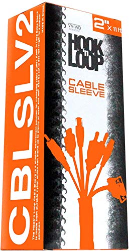 VViViD Reversible Neoprene Hook n' Loop 11 Feet Cable Management Sleeve Roll (2")