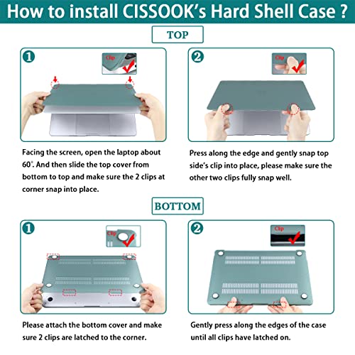 CISSOOK Case for MacBook Air 13.6 inch 2026 2025 2024 2022 Release A3449 A3240 A3113 A2681, Plastic Sunshine Mountain Scenery Cover for MacBook Air 13 M5 M4 M3 M2 Case with Keyboard Cover - color: Air13.6inch-Golden Mountains by sunset