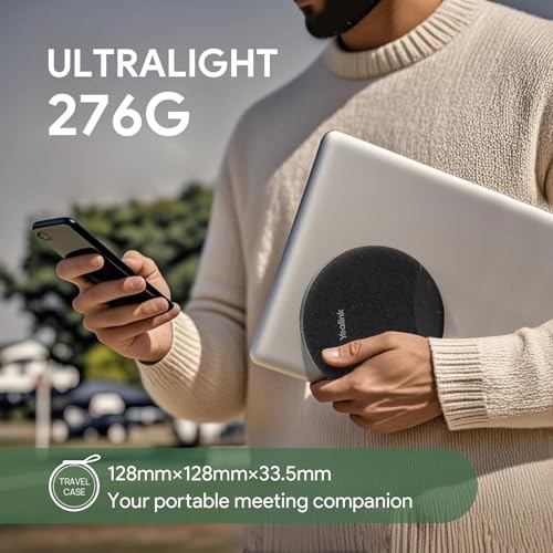 Yealink SP92 Bluetooth Speaker and Microphone with Dongle, Conference Speakerphone for Teams, 13ft 360° Omni Pickup, Full-Duplex Mic, Al Noise Reduction, 20H Call Time, USB C/A - color: Black- SP92 with Dongle