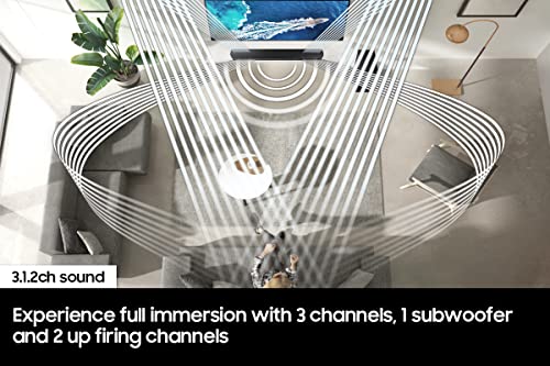 SAMSUNG HW-S800B/ZA 3.2.1ch Soundbar w/ Wireless Dolby Atmos DTS Virtual:X, Ultra Slim Design, Q Symphony, SpaceFit Sound, Airplay 2, Game Pro Mode, Alexa Built-In, 2022, Black - style: HW-S800B