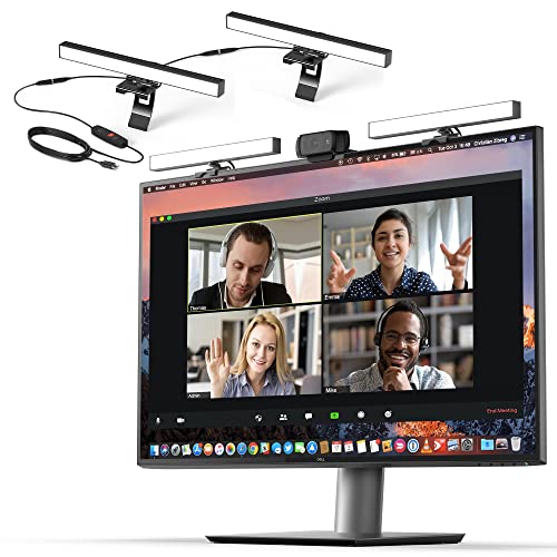 HumanCentric Video Conference Lighting - Webcam Light for Streaming, LED Monitor and Laptop Light for Video Conferencing, Zoom Lighting for Computer, Replace Ring Light for Zoom Meeting, Double Kit - size: Double Kit