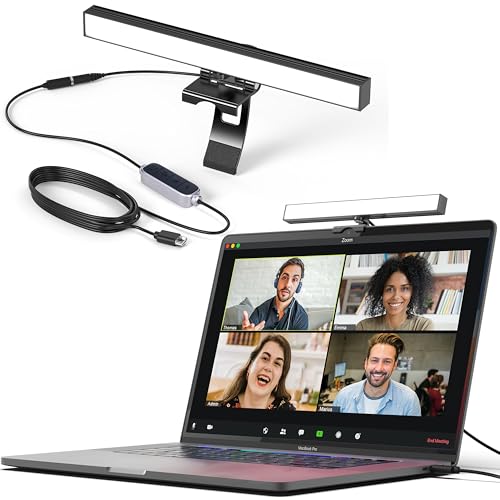 HumanCentric Video Conference Lighting - Webcam Light for Streaming, LED Monitor and Laptop Light for Video Conferencing, Zoom Lighting for Computer, Upgrade Light for Zoom Meetings, Single Kit - size: Single Kit