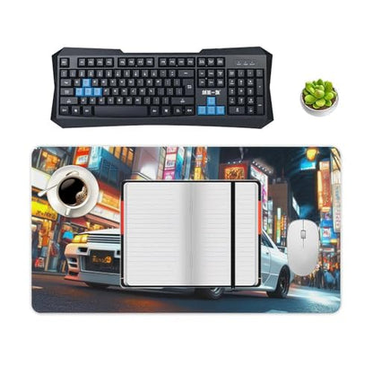 Large Ergonomic Gaming Mouse Pad JDM Nightlife Japanese Cars and Tokyo Street Art Theme with Non-Slip Base Water-Resistant Surface and Stitched Edges, 40X75cm - color: Style-3, size: 40X75cm