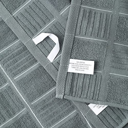 Glynniss Kitchen Towels and Dishcloths Set, Four Kitchen Dish Towels 16x26 Inches, Four Absorbent Dish Cloths for Washing Dishes 12x12 Inches, Cleaning and Drying for Everyday Use Pack of 8 (Rust) - color: Rust